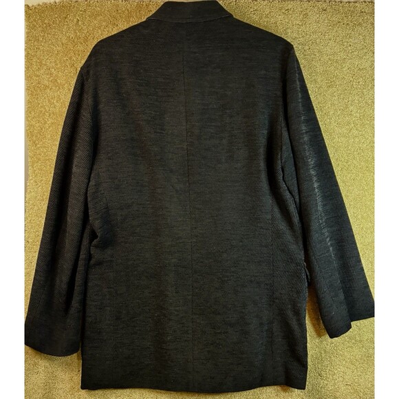 Vtg. Messori Mens US L 42 Charcoal Gray Heather Italian Wool Blend Blazer Jacket - Picture 3 of 10